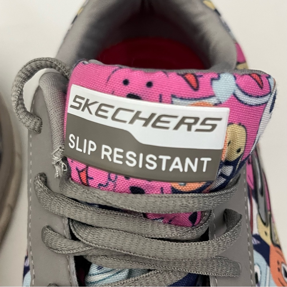 SKECHERS Waggey Work Comfort Flex HC Pro Slip Resistant Walking Sneakers Size 10 - Picture 9 of 11
